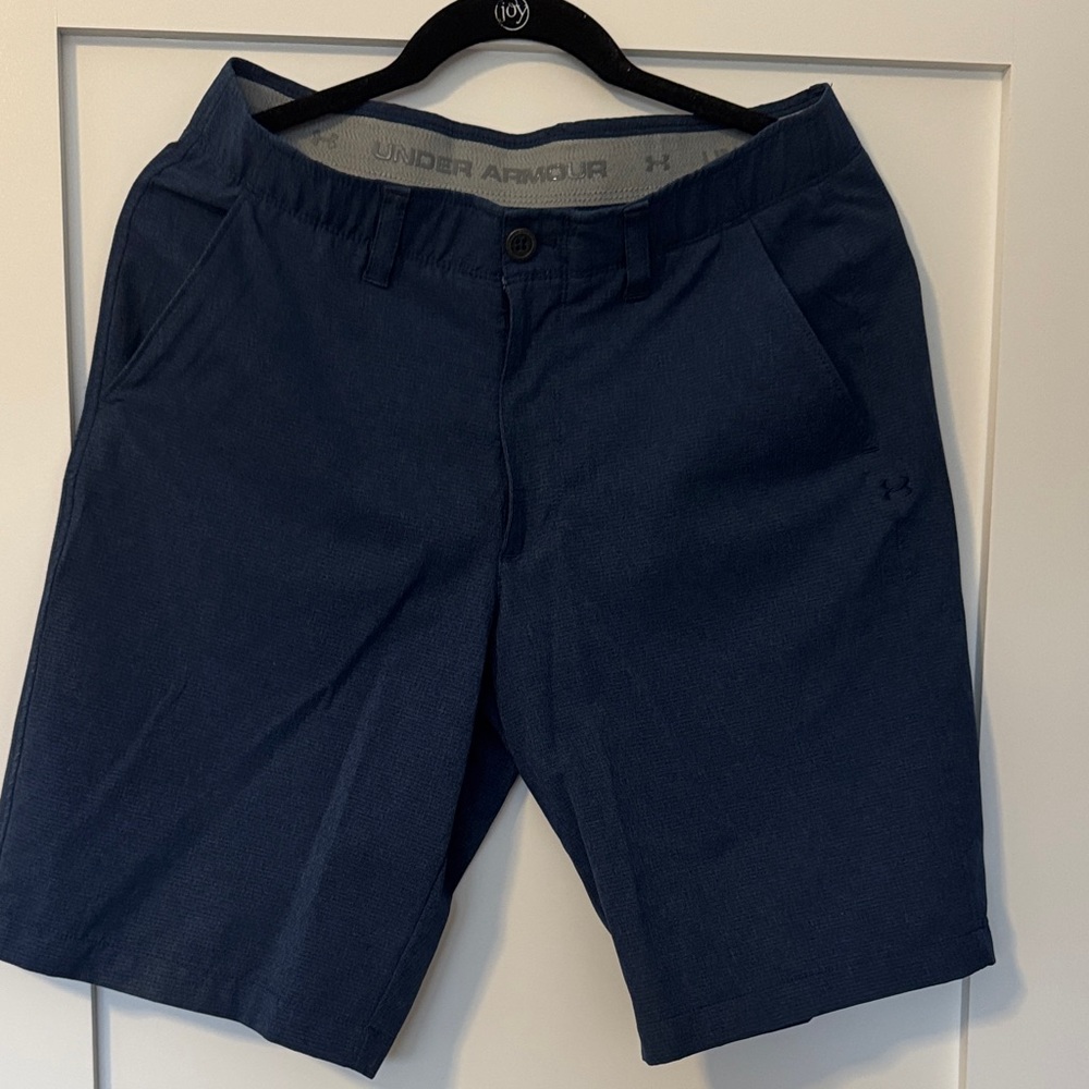 Under Armour Men's Dark Blue Flat Front Shorts